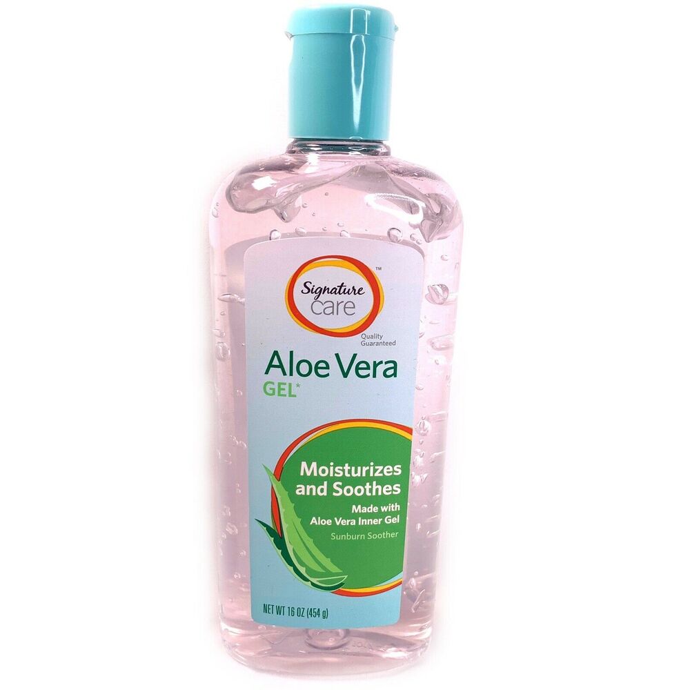 New 100% Pure Aloe Vera Gel Clear 16oz Compare Banana Boat Soothing After Sun